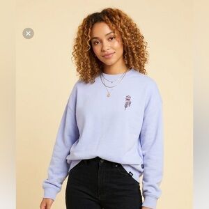 Vans Lavender Crew Neck Oversized Sweater